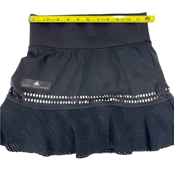 Adidas by Stella McCartney Black Barricade Tennis prep Mini Skirt XS sporty - Picture 11 of 14